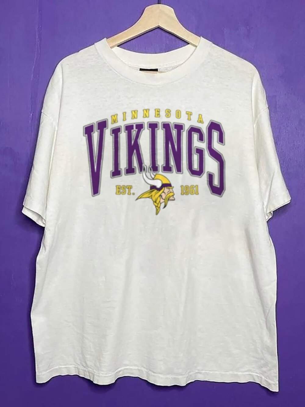 Vintage Minnesota Vikings Shirt, Retro NFL Minnesota Vikings Football Shirt Tee